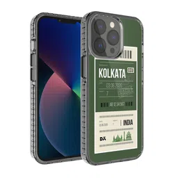 DailyObjects Green & White Printed Kolkata City Tag Stride 2.0 iPhone 13 Pro Phone Case-12