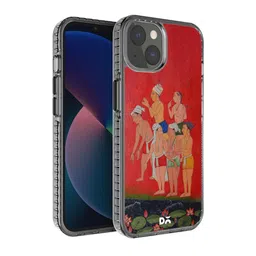 DailyObjects Rust Red & Green Printed Riverside iPhone 13 Mini Phone Case-10