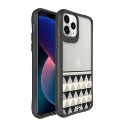 DailyObjects Black & White Printed Triangles Duo iPhone 11 Pro Phone Case-24