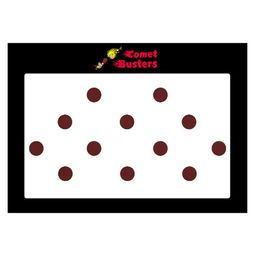 Comet Busters 12 Pcs Reusable Circular Bindis - Maroon image 2