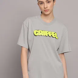 GRIFFEL Women Printed Pure Cotton T-shirt With Shorts Set-image-6