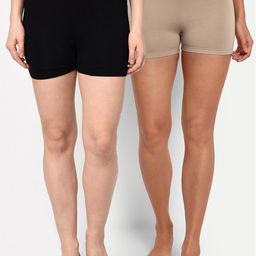 Espresso Women Pack Of 2 Lounge Shorts-picture-36