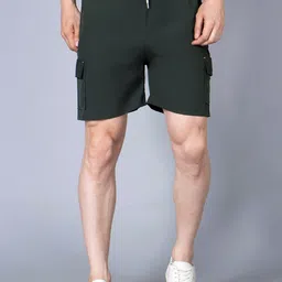 WE PERFECT Men Mid-Rise Cargo Shorts-image-82