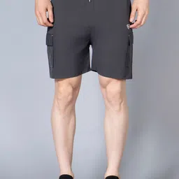 WE PERFECT Men Mid-Rise Sports Cargo Shorts-image-100
