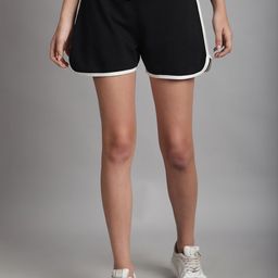Rute Women Slim Fit Mid-Rise Cotton Sports Shorts-image-26