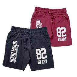 BAESD Kids Pack Of 2 Mid-Rise Printed Pure Cotton Regular Shorts-image-17
