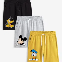 x2o Boys Pack of 3 Printed Mickey Mouse Outdoor Shorts-48