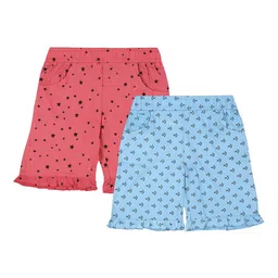 FASLA Girls Pack Of 2 Conversational PrintedShorts-image-93