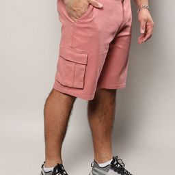 Instafab Plus Cotton Cargo Shorts-image-93