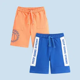 Honeyhap Premium Pack Of 2 Boys Printed Pure Cotton Shorts-image-89