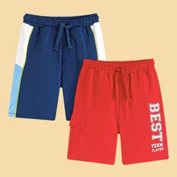 Honeyhap Boys Pack Of 2 Cotton Bermuda Shorts-33