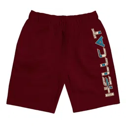 HELLCAT Girls Typography Printed Mid Rise Knitted Cotton Shorts-image-48