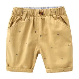 StyleCast Boys Brown Conversational Printed Cotton Regular Shorts-7