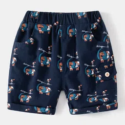 StyleCast Blue Boys Graphic Printed Mid Rise Shorts-picture-28