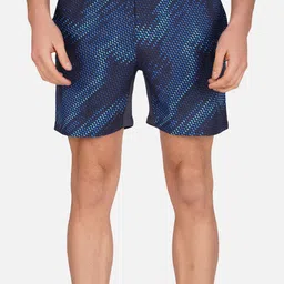 NEVER LOSE Men Abstract Printed Shorts-picture-14