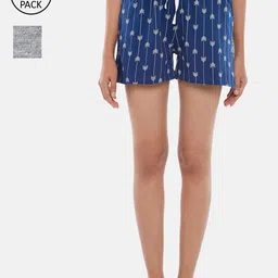 Dreamz by Pantaloons Women Multicoloured Printed Lounge shorts-image-33