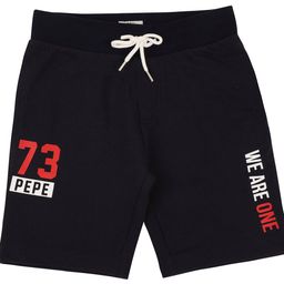 Pepe Jeans Boys Navy Blue Typography Printed Shorts-picture-28