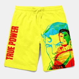 BONKIDS Boys Yellow Printed Cotton Shorts-image-53