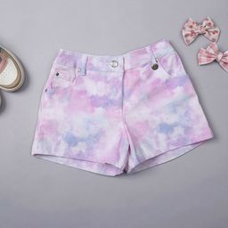One Friday Girls Printed Regular Fit Shorts-picture-42
