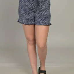 MAYSIXTY Women Checked Printed Shorts-image-87