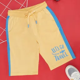 Pantaloons Junior Boys Typography Printed Mid-Rise Cotton Regular Shorts-image-19