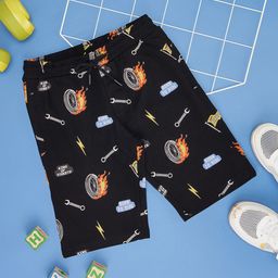 Pantaloons Junior Boys Conversational Printed Pure Cotton Shorts-22