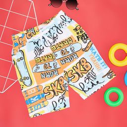 Pantaloons Junior Boys Printed Regular Fit Pure Cotton Shorts-15