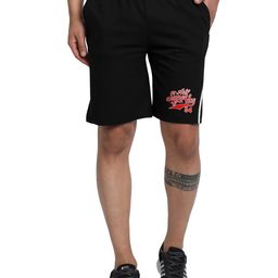 FTX Men Mid Rise Typography Printed Shorts-image-10