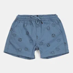 V-Mart Boys Mid Rise Conversational Printed Cotton Shorts-image-87