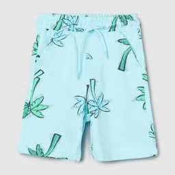 max Boys Tropical Printed Mid-Rise Pure Cotton Shorts-55