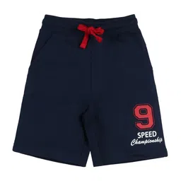 PLUM TREE Boys Navy Blue Printed Regular Shorts-20