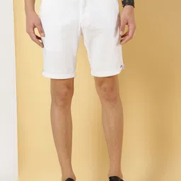 Thomas Scott Men Linen Cotton Slim Fit Shorts-image-15