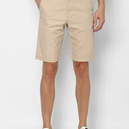Allen Solly Men Mid-Rise Self Design Regular Fit Pure Cotton Shorts-7