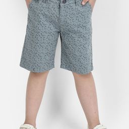 Crimsoune Club Boys Printed Slim Fit Pure Cotton Chino Shorts-picture-20