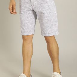 Indian Terrain Men Geometric Printed Slim Fit Pure Cotton Shorts-image-14