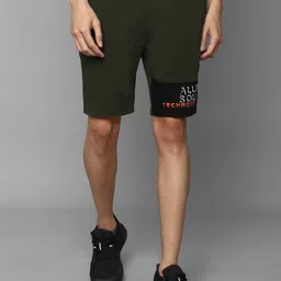 Allen Solly Tribe Men Olive Green Slim Fit Shorts-image-27
