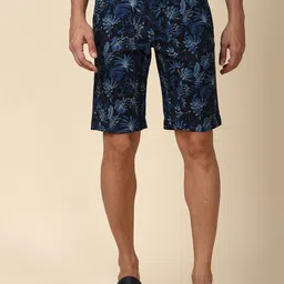 Allen Solly Men Floral Printed Slim Fit Mid-Rise Cotton Shorts-image-66