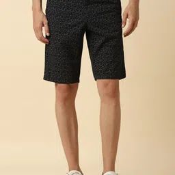 Allen Solly Men Geometric Printed Slim Fit Mid-Rise Cotton Regular Shorts-picture-23