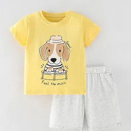 StyleCast Girls Printed Pure Cotton Top with Shorts-image-60