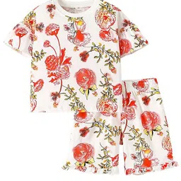 StyleCast Girls Printed Pure Cotton Top with Shorts-image-94