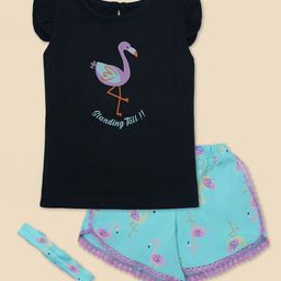Nino Togs Girls Printed Top with Shorts-image-6