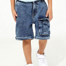 Cherry Crumble Infants Boys Washed Denim Shorts-image-18