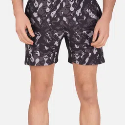 NEVER LOSE Men Abstract Printed Mid Rise Shorts-picture-18