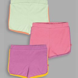 Nino Bambino Girls Lime Green Sports Shorts-image-19