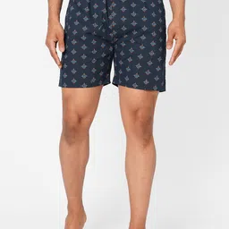 LBEE Men Navy Blue Boxer Shorts-image-51