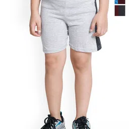 BAESD Boys Pack Of 3 High Rise Pure Cotton Shorts-picture-2