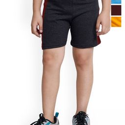 BAESD Boys Pack Of 4 High Rise Pure Cotton Shorts-13