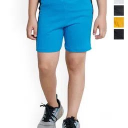 BAESD Boys Pack Of 5 High Rise Pure Cotton Shorts-42