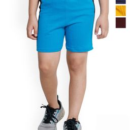 BAESD Boys Pack of 4 High Rise Pure Cotton Shorts-68