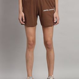 GRIFFEL Women High-Rise Cotton Shorts-image-86